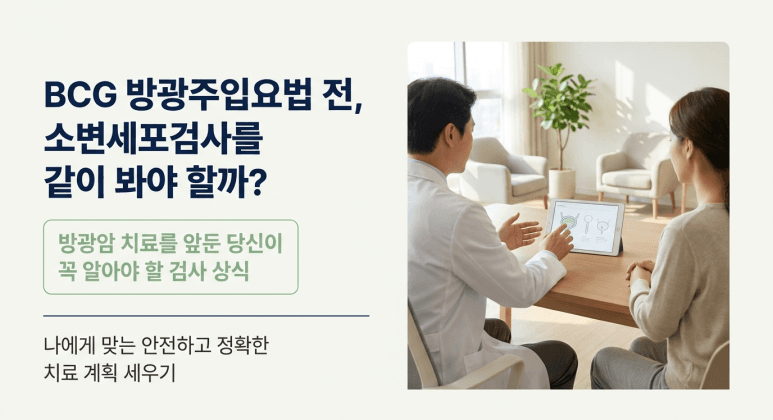 방광암, BCG 방광주입요법 전에 소변세포검사까지 같이 봐야 할까요?