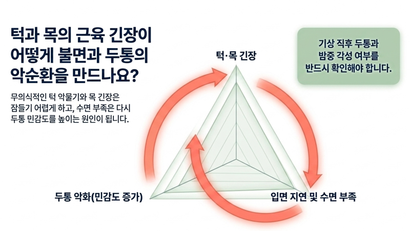 만성화가 진행될 때 나타나는 악화 신호를 설명하는 이미지